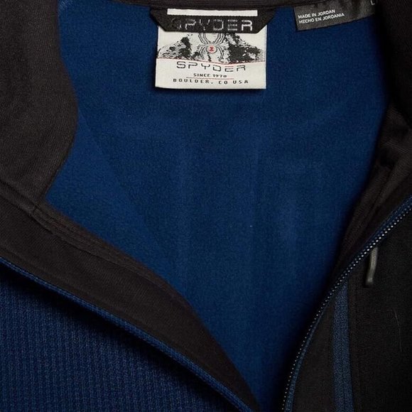 Spyder Men's‎ Half Zip Sweater Gait Knit Pullover Jacket - Picture 5 of 5